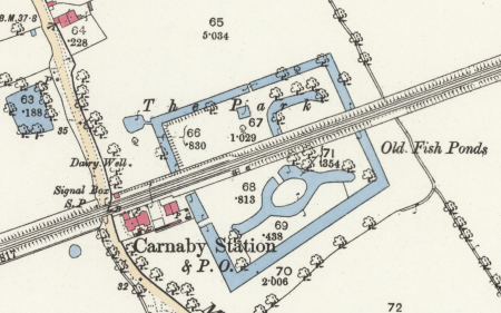 Carnaby Dutch Farm, 1888 from OS 1st ed 25 in map. National Library of Scotland. CC-BY-NC-SA