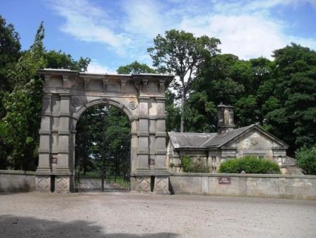 High Lodge, Aske by Ray Blyth Stone arched gateway with lodge house adjacent
