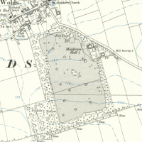 Middleton Hall parkland. OS 6" revised edition surveyed 1909. National Library of Scotland. CC-BY-NC-SA
