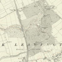 Kirklevington Hall estate revised 6" OS map published 1920. National Library of Scotland CC-BY.